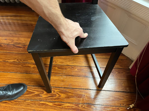 IKEA STEFAN Black Wooden Chair