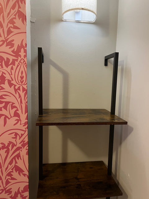 Another 5-tier Industrial-style Ladder Bookshelf, W15xD12xH70"