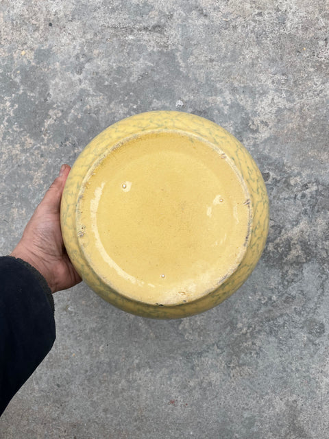 Yellow Spongeware Bowl