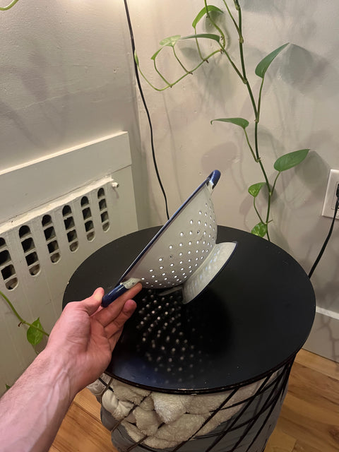 Vintage Enamel Colander