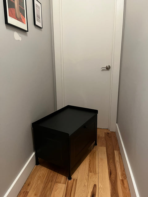 IKEA KORNSJÖ Metal Storage Bench, W28xD18.5x19"