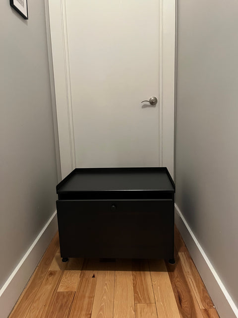 IKEA KORNSJÖ Metal Storage Bench, W28xD18.5x19"