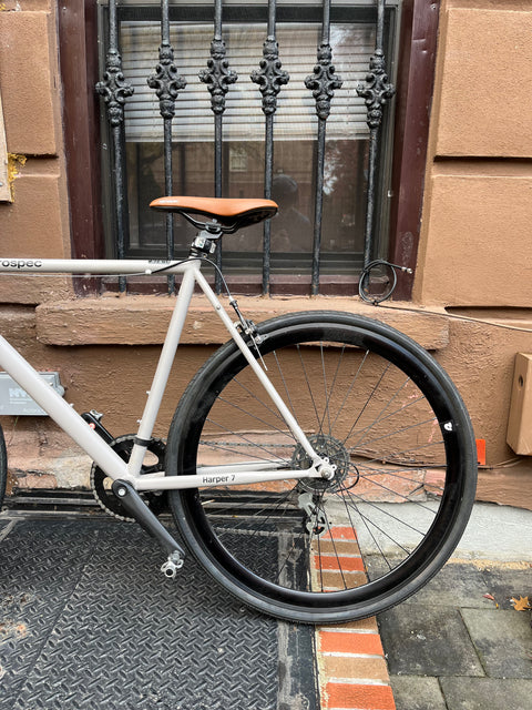 Used Once Retrospec Harper 7 Steel Frame Bike With CrankBros Egg Beater Pedals, 53cm