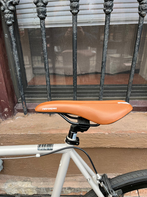 Used Once Retrospec Harper 7 Steel Frame Bike With CrankBros Egg Beater Pedals, 53cm