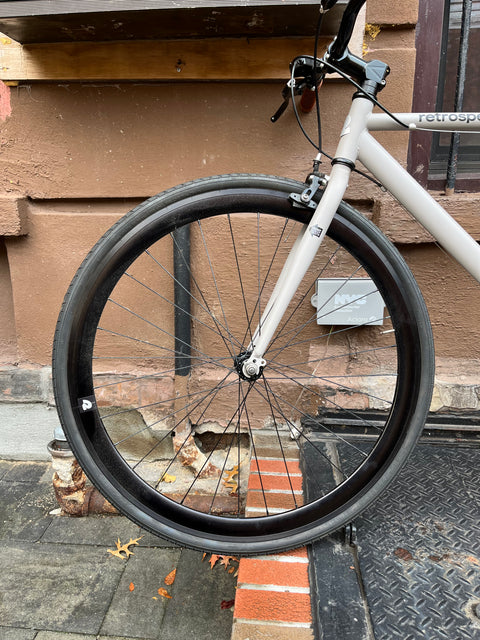 Used Once Retrospec Harper 7 Steel Frame Bike With CrankBros Egg Beater Pedals, 53cm