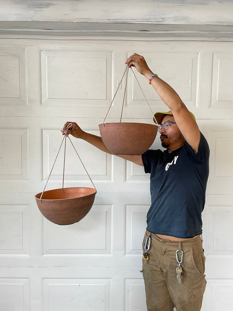 2 Large Hanging Planters
