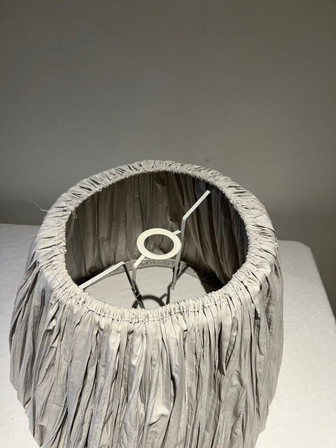 Pleated Fabric Lampshade, 12-16" Wide
