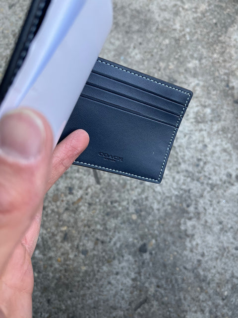 Brand New COACH Slim Money Clip Billfold Wallet