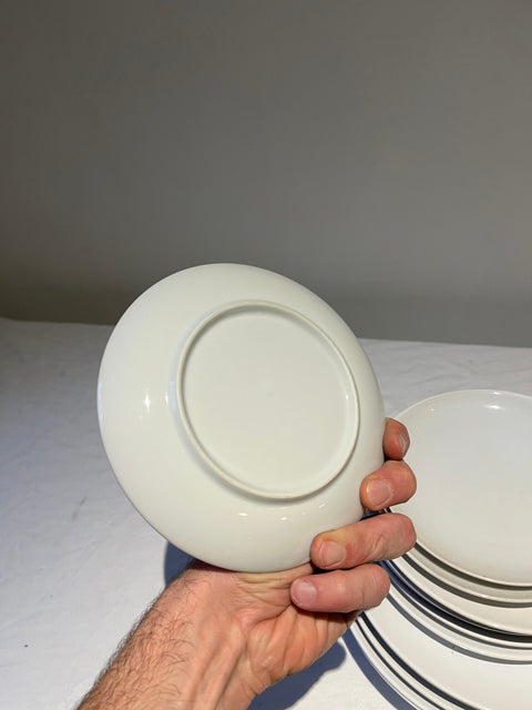 Assorted Set Of White Dinner Plates