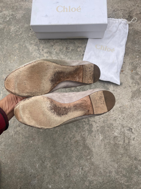 Chloé Scalloped Flats, Sz 39