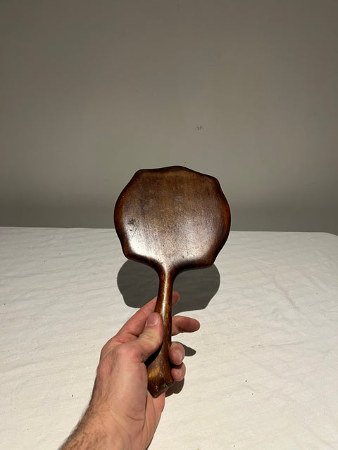 Vintage Wooden Hand Mirror