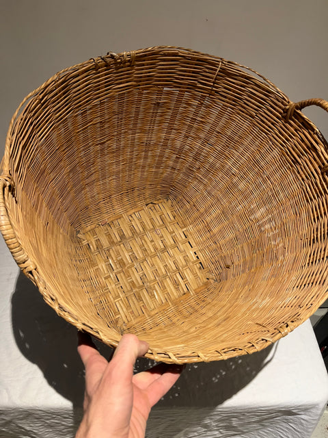 Bigass Wicker Basket With Handles
