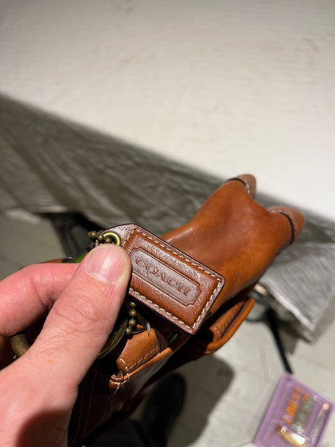 Vintage Coach Leather Flap Bag