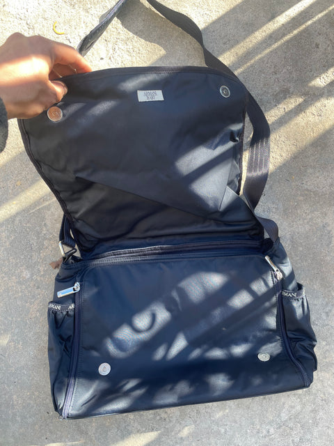 Armani Black Messenger Bag