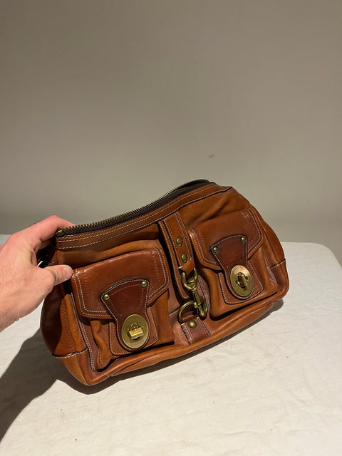 Vintage Coach Leather Flap Bag