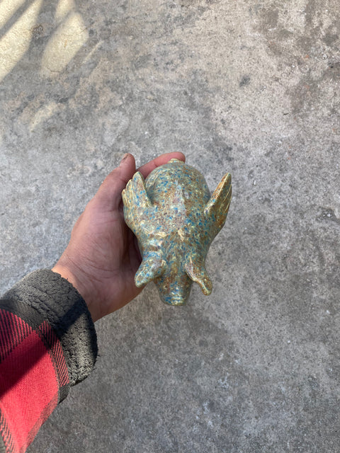 Whimsical Pig Figurine