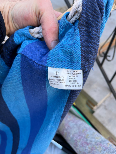 Blue Stansport Hammock (Up To 250lbs)!