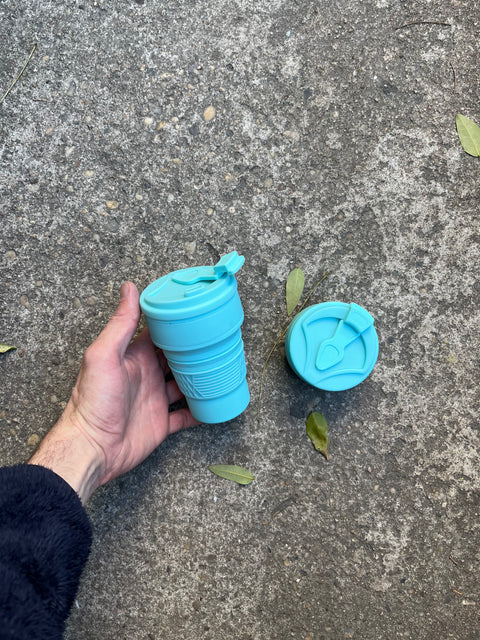 Two Collapsible Coffee Cups One For You And One For Your Friend
