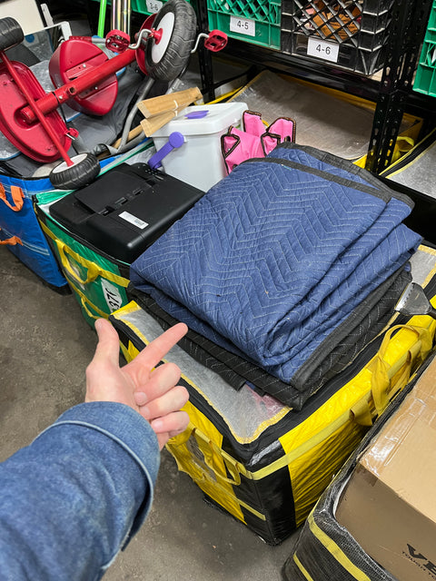 Two Moving Blankets For Emma