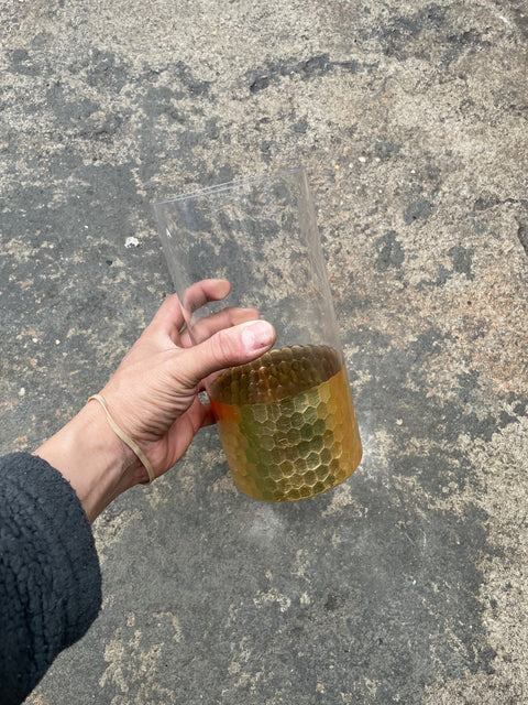 Honeycomb Glass Vase