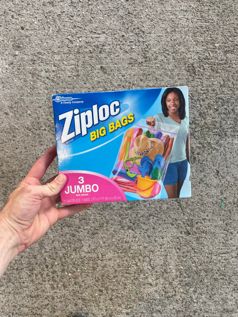 3 Ziploc Jumbo Bags