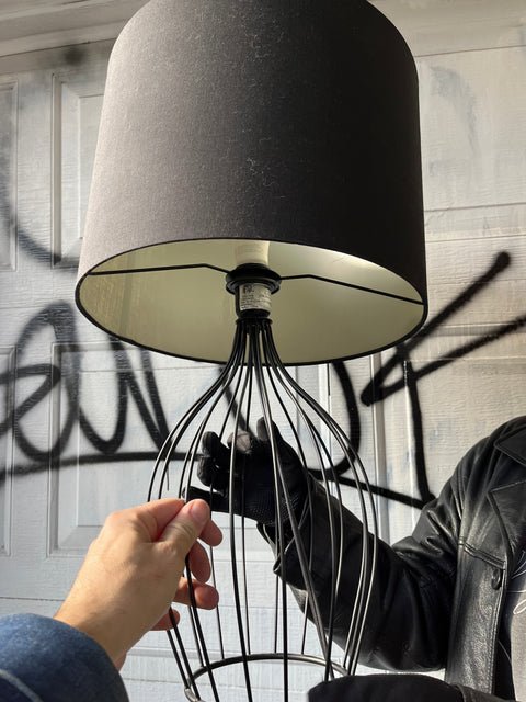 Cage Style Table Lamp