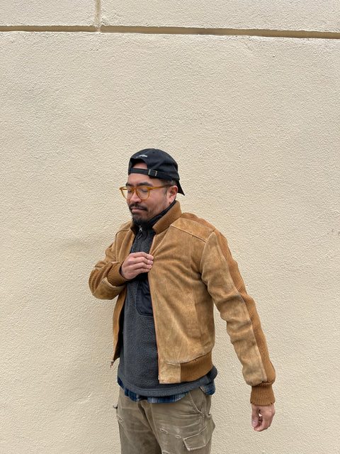 Stylish Suede Jacket, Size 36