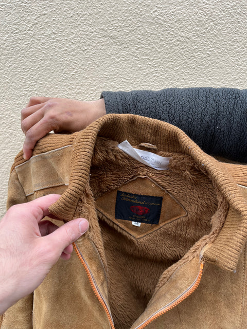 Stylish Suede Jacket, Size 36