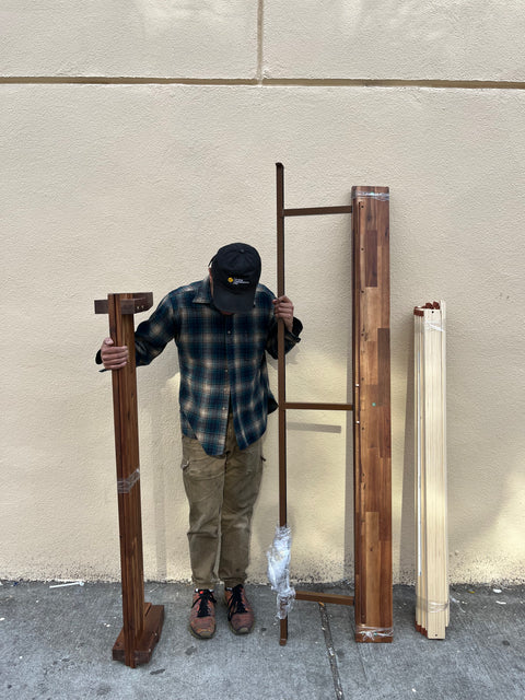 Solid Wood Bed Frame, Size Full 72x55"