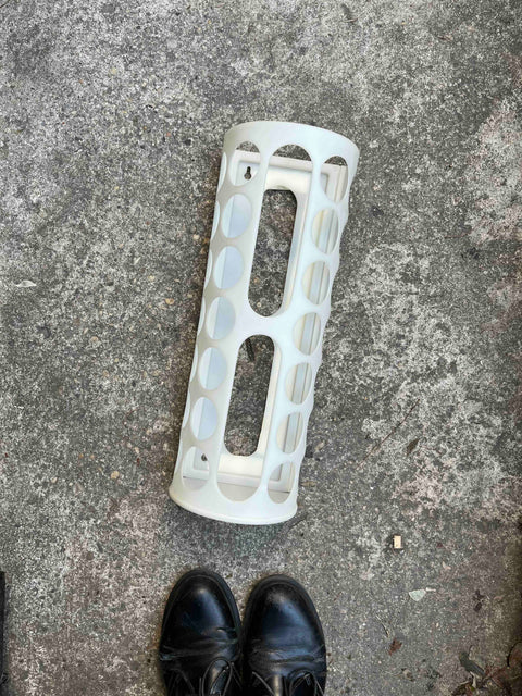 White Plastic Storage Cylinder