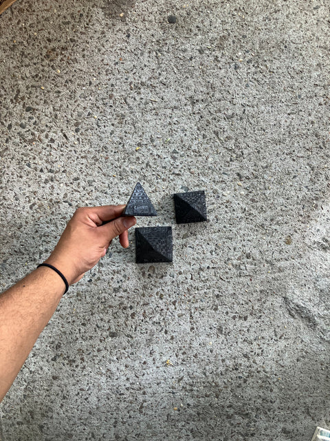 Three Egyptian Pyramid Stone Set