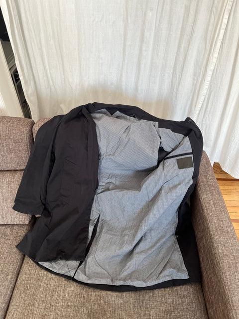 The Little House Black Black Trench Coat, Size Women M