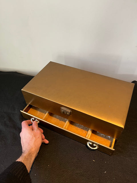 Vintage Mirrored Jewelry Box