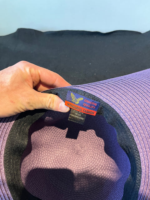 Purple Summer Hat, One Size