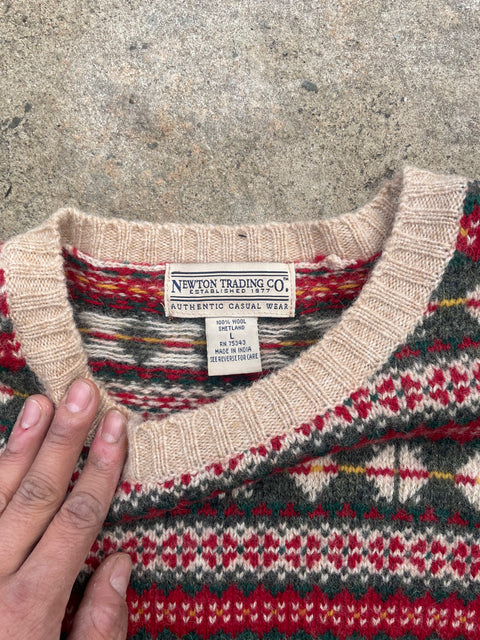 Newton Trading Company Knit Sweater, Sz L