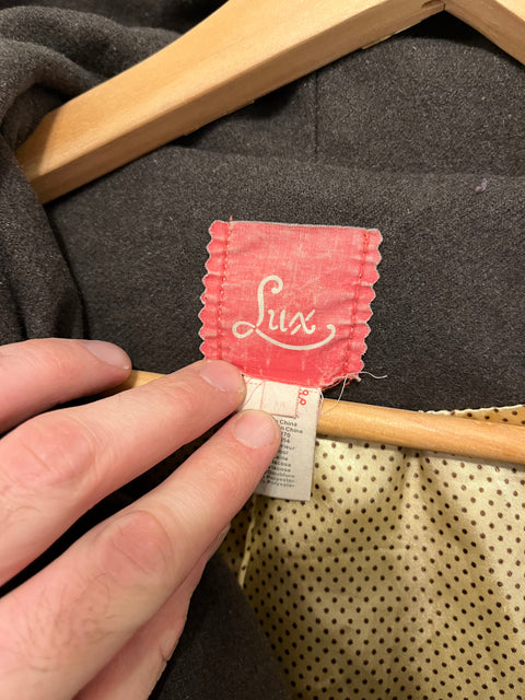Vintage Lux Wool Coat Missing A Button, Size M