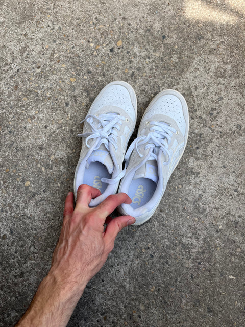 Like New Asics EX89 White Sneakers, Size US 8M or EU 41.5