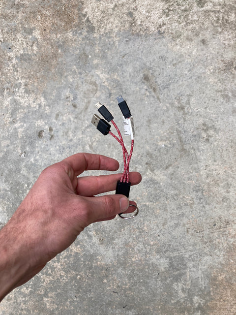 2-In-1 Charging Cable Keychains
