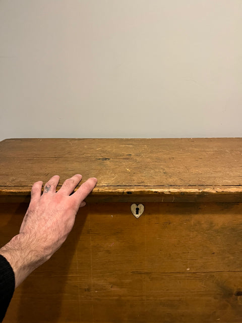 Early 19th Century Blanket Chest (One Leg Needs Repair), W38xD18xH22"