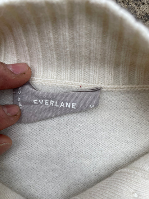 Everlane Cozy White Sweater, Sz M