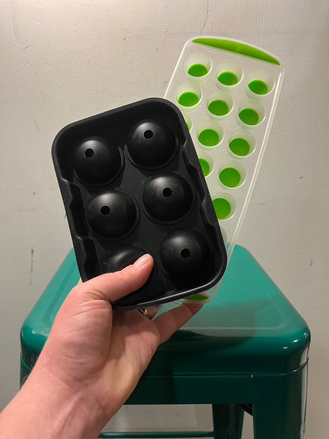 Two ice cube trays