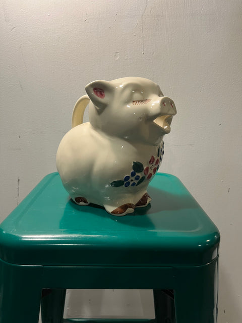 Shawnee pottery pig pitcher