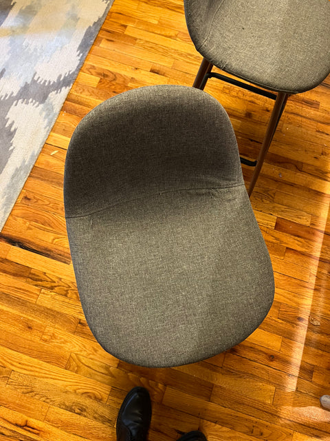 Three Dorel Home Products Upholstered Counter Stools, Seat Height 24"