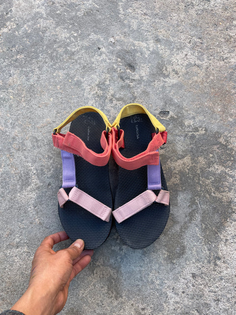 Colorful Casual Sandals, Sz 7.5 EU 38