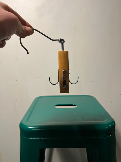 Four hook wooden hanger