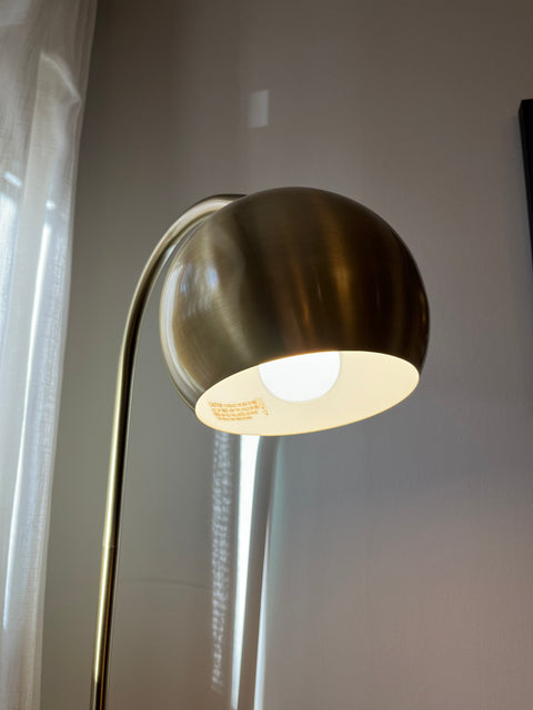 Cool Brass Floor Lamp, H60"