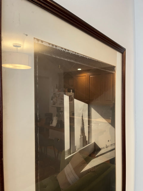 Large Tom Baril "Chrysler Building Through Window" Print, 26x32"