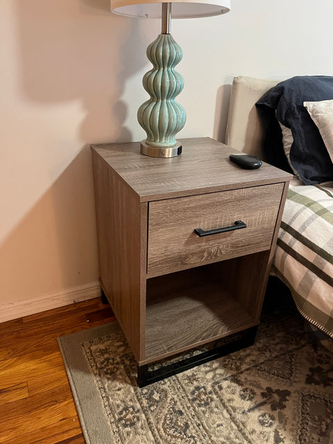 Another Room Essentials Modern Nightstand, W18xD18xH25"