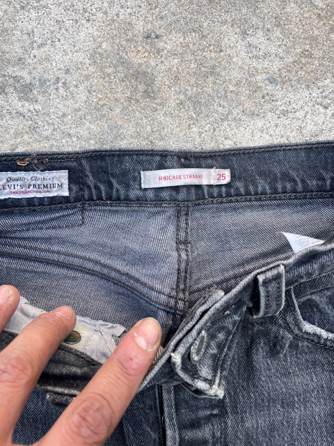 Levi's Ribcage Straight, Sz 25