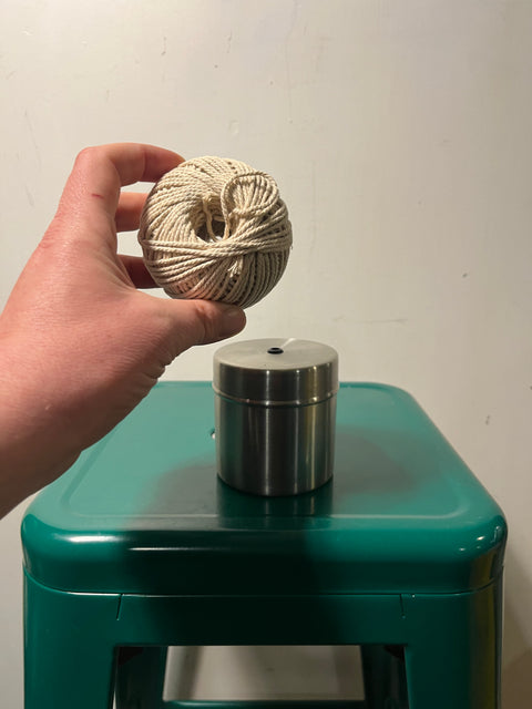 Stainless Steel Holder with twine
